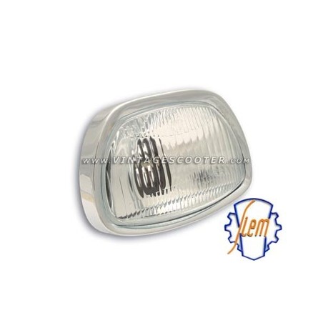 Optique + Cerclage Chromé SIEM Vespa 125 GT Ligne Carrée/ 125 Sprint /180 SS